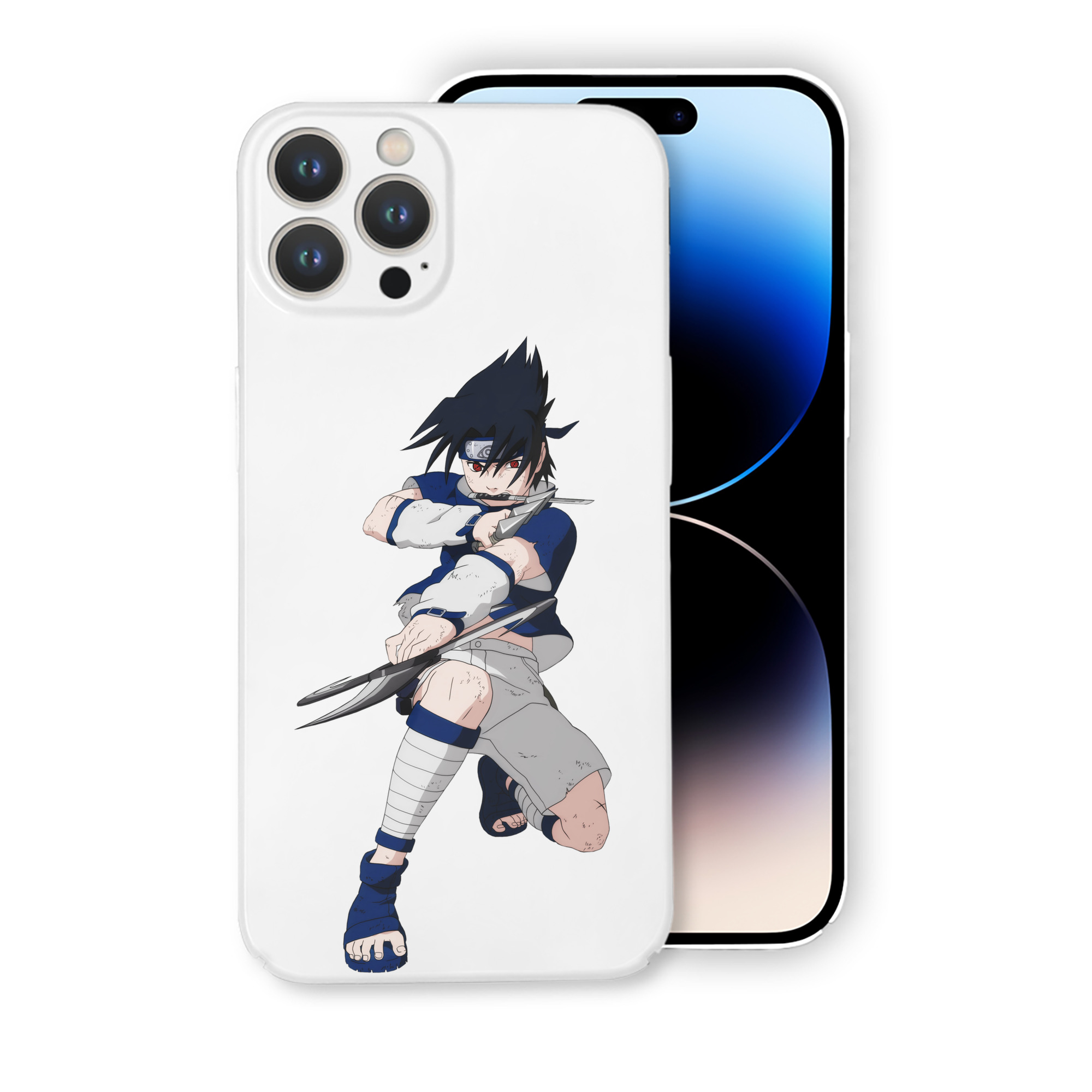 （画像用） NARUTO -ナルト- うちは サスケ Uchiha Sasuke 【iPhone 14シリーズ対応】ハードケース